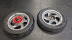 Aluminium Velgen / Wielen set Sym Mio met nieuwe banden, Fietsen en Brommers, Brommeronderdelen | Scooters, Gebruikt, Overige typen