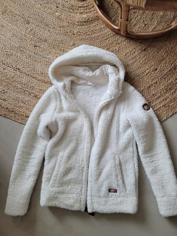PROTEST TEDDY VEST 164 WIT MET CAPUCHON  beschikbaar voor biedingen