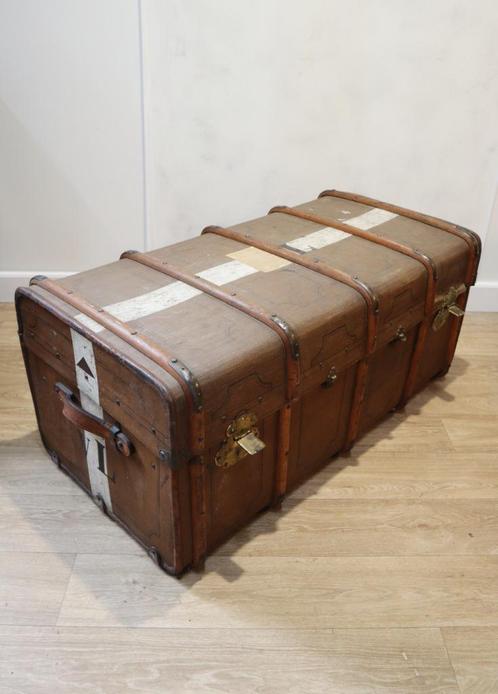 Grote antieke hutkoffer, Antiek en Kunst, Antiek | Woonaccessoires, Ophalen