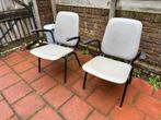 Set van 2 Lounge Armchairs Gebroeders de Wit 1960s gispen, Ophalen, Gebruikt, Metaal, Grijs