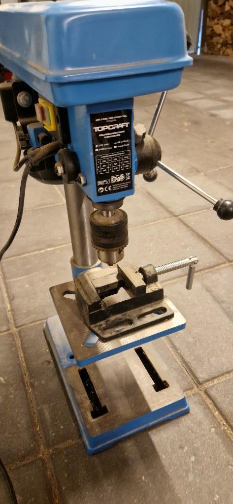 Topcraft kolomboormachine, Doe-het-zelf en Verbouw, Gereedschap | Boormachines, Gebruikt, Kolomboormachine, 400 tot 600 watt, Variabele snelheid