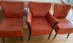 BENCH eetkamer stoelen 6 stuks / rood aniline leer, Ophalen, Gebruikt, Leer, Vijf, Zes of meer stoelen