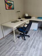 Groot Metalen Hoekbureau Kantoor, Ophalen, Gebruikt, Bureau