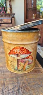 Decoratieve Metalen blik met Paddenstoelen, Ophalen of Verzenden, Zo goed als nieuw