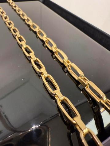 Prachtige 14 karaats gouden anker schakel ketting tijdloos beschikbaar voor biedingen