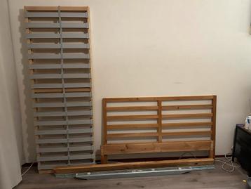 Ikea Tarva bedframe 140x200 + lattenbodems - afbeelding 4