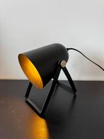 Industriële zwarte tafellamp, Huis en Inrichting, Lampen | Tafellampen, Ophalen of Verzenden, Zo goed als nieuw, Metaal, Minder dan 50 cm