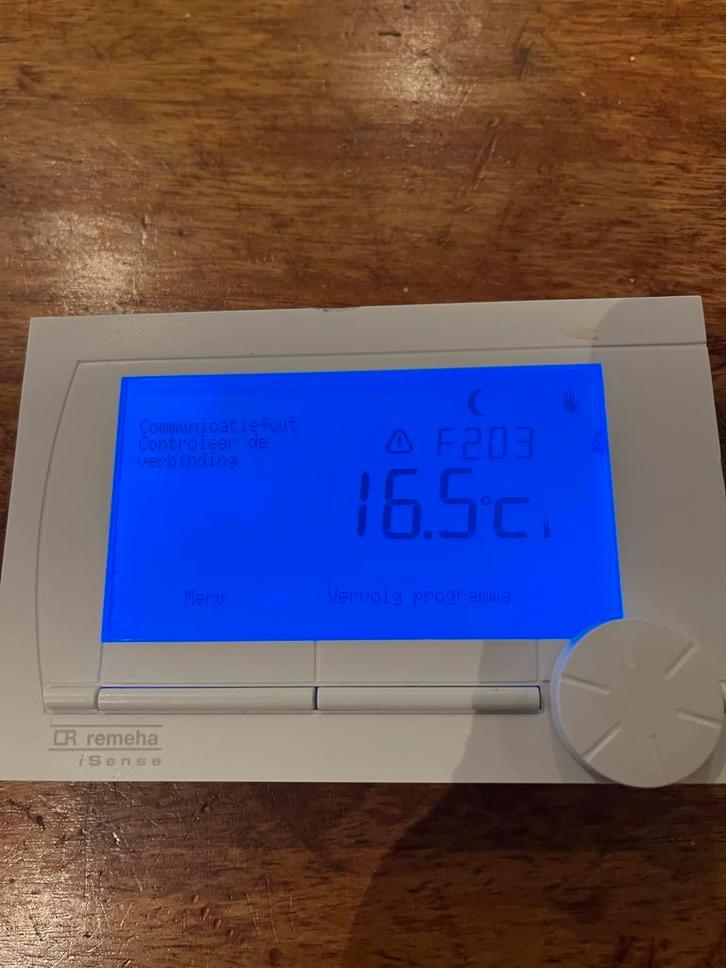 Remeha Isense Klokthermostaat - Modulerend, Doe-het-zelf en Verbouw, Thermostaten, Gebruikt, Slimme thermostaat, Ophalen of Verzenden