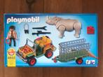 Playmobil 4832 - Safari-terreinwagen met neushoorn, Complete set, Ophalen of Verzenden, Zo goed als nieuw