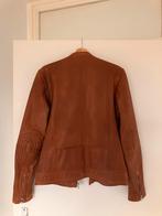 Bruine leren jas goosecraft @nieuw@, Ophalen of Verzenden, Nieuw, Maat 52/54 (L), Bruin