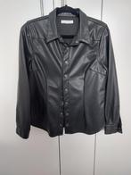 Dames blouse zwart,leatherlook, maat L,merk Red Button, Ophalen of Verzenden, Zo goed als nieuw, Zwart