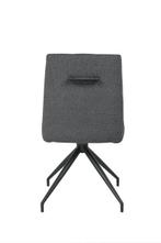 Antraciet bouclé stoffen eetkamerstoel, model Guus, Ophalen, Nieuw, Metaal, Vijf, Zes of meer stoelen