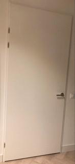 Svedex Opdekdeur Wit met Kader, Gebruikt, 80 tot 100 cm, Binnendeur, Ophalen of Verzenden