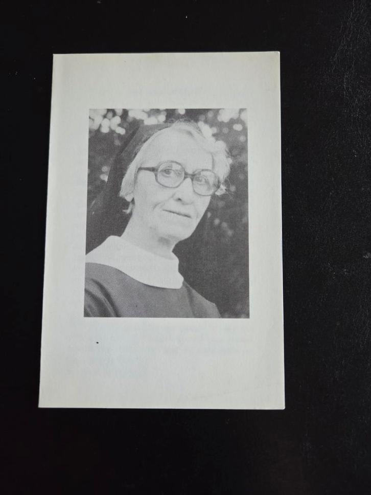 Bidprentje Zr. Dominica Maria Margaretha Dinjens, Verzamelen, Bidprentjes en Rouwkaarten, Bidprentje, Ophalen of Verzenden
