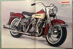 Harley-Davidson FLH Electra Glide 1965 Poster, Verzenden, Zo goed als nieuw, Motoren
