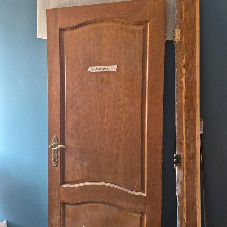 Massieve houten binnendeuren stomp (5stuks), Antiek en Kunst, Antiek | Meubels | Kasten, Ophalen of Verzenden