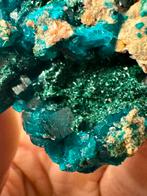Dioptaas met malachiet, Verzamelen, Ophalen of Verzenden
