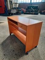 buro met uitschuifbare plank, lade, verrijdbaar, Ophalen, Met wielen, Gebruikt, Bureau