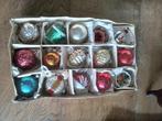 Doos nr 58 zijn 15 oude glazen kerstballen, Ophalen of Verzenden, Gebruikt