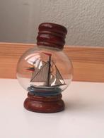 Vintage miniatuur schip in een stolp, fles, Ophalen of Verzenden