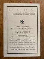 Doodsprentje Leutnant Hans Müller, Verzenden, Landmacht, Duitsland, Overige typen