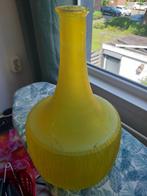 Grote gele decoratieve vaas, Ophalen, Gebruikt, Geel, 50 tot 75 cm