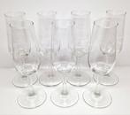 7 kristallen Moët & Chandon champagneglazen., Ophalen of Verzenden, Nieuw, Glas, Glas of Glazen