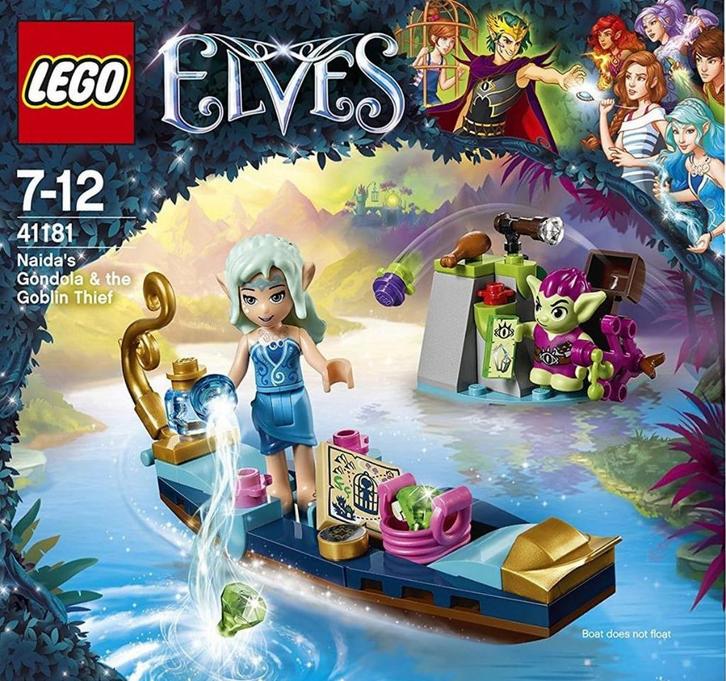LEGO Elves 41181 - Naida's Gondel en de Goblin Dief, Kinderen en Baby's, Speelgoed | Duplo en Lego, Gebruikt, Lego, Complete set