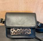 Tas met Luipaardprin, Sieraden, Tassen en Uiterlijk, Tassen | Damestassen, Ophalen of Verzenden, Gebruikt, Zwart, Handtas