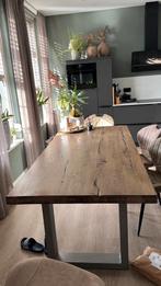 Eiken eetkamertalfel, Ophalen, Gebruikt, Eikenhout, 200 cm of meer