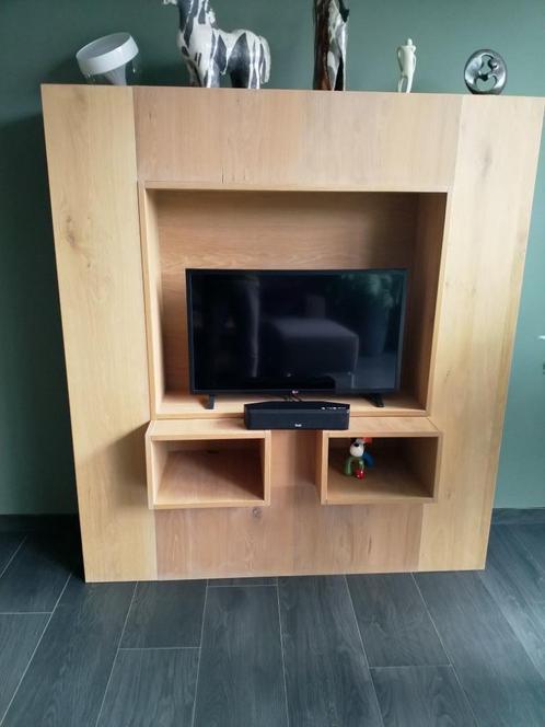 TV meubel - Uniek massief hout, Huis en Inrichting, Kasten | Televisiemeubels, Zo goed als nieuw, 150 tot 200 cm, 100 tot 150 cm