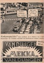 Retro reclame 1962 Van Dungen chocola tram en auto's, Verzamelen, Retro, Verzenden, Overige typen