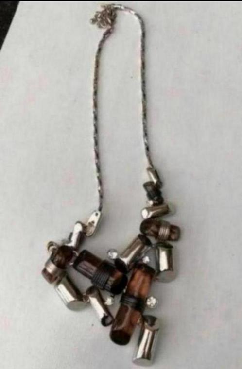 Mooie Dames Ketting met Bruine Stenen. NIEUW of Groene Steen, Sieraden, Tassen en Uiterlijk, Kettingen, Nieuw, Steen of Mineraal