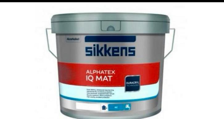 Sikkens en sigma muurverf 9010/9001, Doe-het-zelf en Verbouw, Verf, Beits en Lak, Zo goed als nieuw, Wit, Ophalen