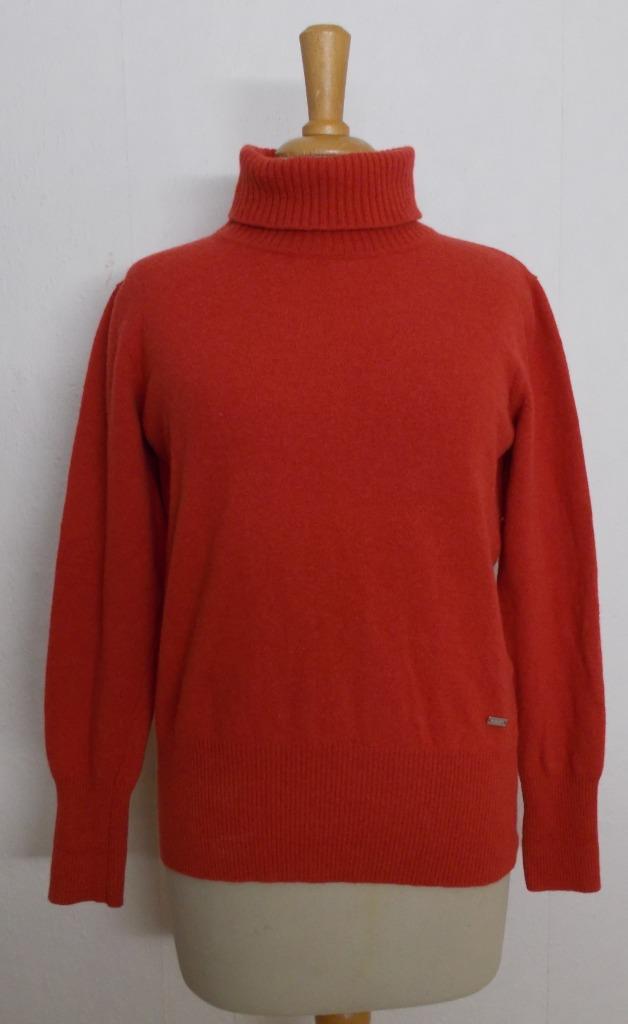 Mooie oranje/roodachtige 100% wollen coltrui! M, Kleding | Dames, Truien en Vesten, Zo goed als nieuw, Maat 38/40 (M), Overige kleuren