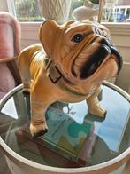 Vintage 70s porseleinen Franse Bulldog, Antiek en Kunst, Antiek | Porselein, Ophalen of Verzenden