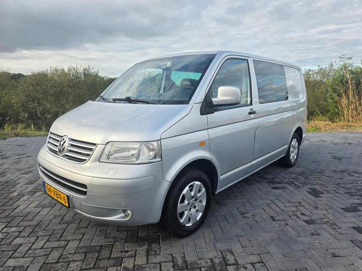 Volkswagen Transporter 2.5 TDI 300 2006 LEER Dubbel cabine!, Auto's, Bestelauto's, Bedrijf, Te koop, ABS, Airconditioning, Boordcomputer