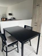 Tafel met stoelen, Huis en Inrichting, 50 tot 100 cm, 100 tot 150 cm, Gebruikt, Rechthoekig