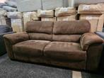 2,5 zits bank - Microvezel - Bruin, Huis en Inrichting, 125 cm of meer, 125 cm of meer, Zo goed als nieuw, Info@homefriesland.nl