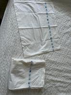 Baby lakenset met bloempjes / retro/ vintage, Zo goed als nieuw, Kussen, Overige maten, Verzenden