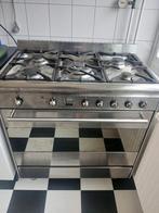 Smeg 5 pits gasfornuis met oven, Witgoed en Apparatuur, Fornuizen, Ophalen, Gebruikt, 60 cm of meer, Grill