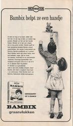 Retro reclame 1967 Nutricia Bambix ze doen zo hun best, Verzamelen, Verzenden, Overige typen