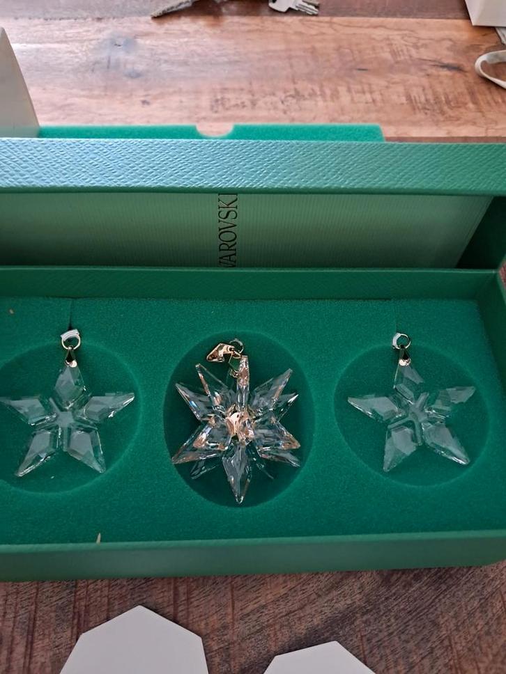 Swarovski 3D Kerstster Ornamenten Set, Verzamelen, Swarovski, Zo goed als nieuw, Ophalen of Verzenden