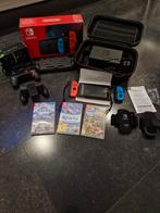 Nintendo Switch met 3 games en 2 game controllers, Met games, Met 2 controllers, Ophalen of Verzenden, Zo goed als nieuw