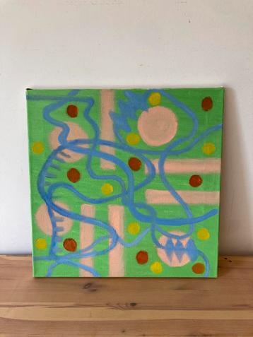 Abstract schilderij beschikbaar voor biedingen