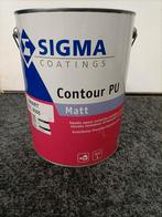 Sigma Contour PU Matt Zwart - 5L, Doe-het-zelf en Verbouw, Verf, Beits en Lak, 5 tot 10 liter, Zwart, Nieuw, Ophalen of Verzenden