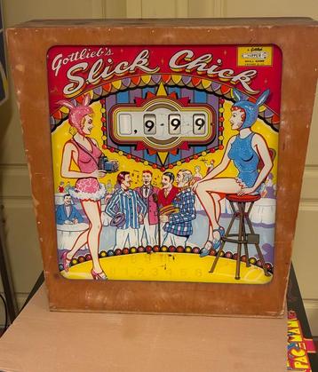 Gottlieb Slick Chick flipperkast kop 1963 #2 beschikbaar voor biedingen