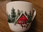 mok met Winterse afbeelding Albert Heijn, Keramiek, Ophalen of Verzenden, Zo goed als nieuw, Overige stijlen