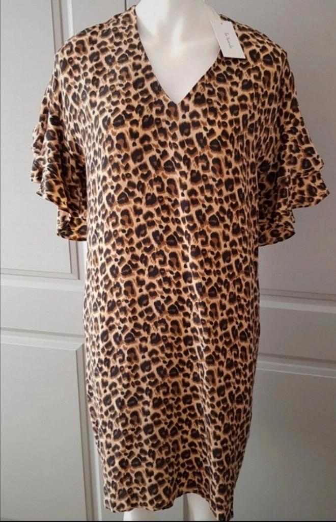 Nieuwe jurk 34 XS zomerjurk Les Favorites Lucy dress panter, Kleding | Dames, Jurken, Nieuw, Maat 34 (XS) of kleiner, Bruin, Boven de knie