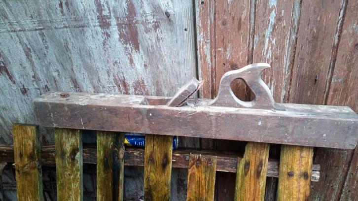 Antieke Blokschaaf - Houten Gereedschap, Doe-het-zelf en Verbouw, Gereedschap | Handgereedschap, Ophalen